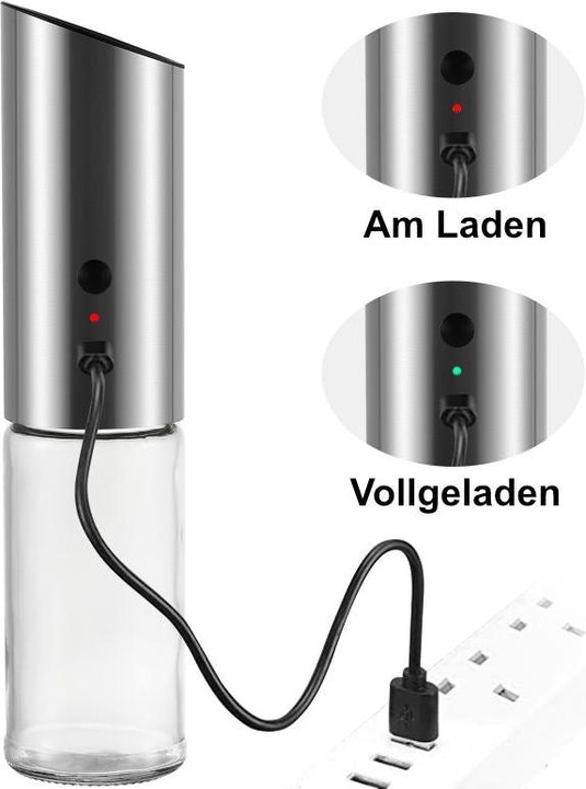 Immagine prodotto Hermex Elektrische Pfeffermühle automatische Gewürzmühle elektronische Mühle (Varie spezie)