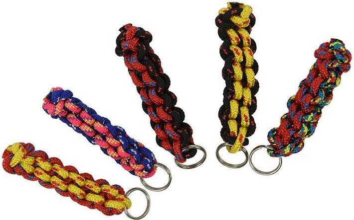 Produktbild ProPlus Schlüsselanhänger mit Ring, kurz (neon) und stark geflochten, sortiert