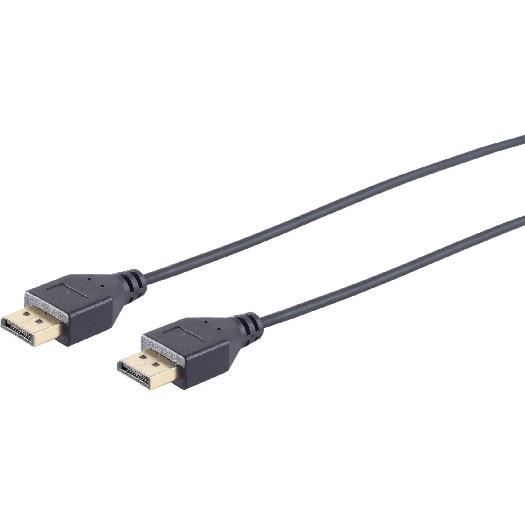 Shiverpeaks S/CONN maximum connectivity DisplayPort 1.2 Kabel, 4K, slim, 3,0m (3 m, DisplayPort), Video Kabel