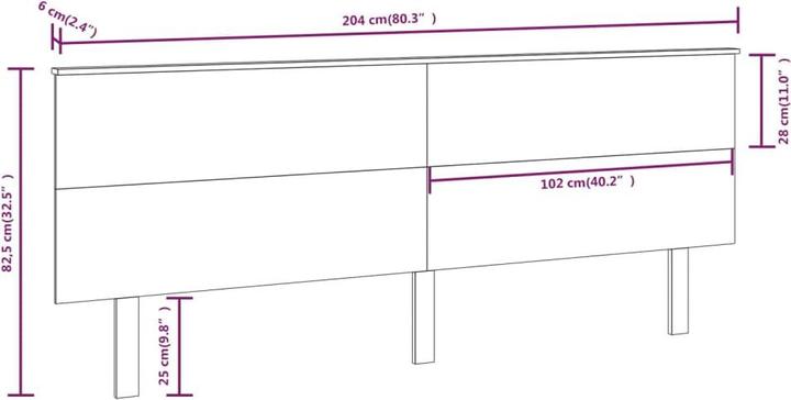 Immagine prodotto VidaXL Farkas (204 x 6 x 82,5 cm)