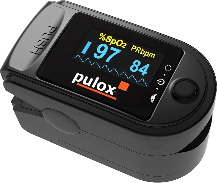 Pulox Pulsoximeter PO-200A mit Alarm schwarz