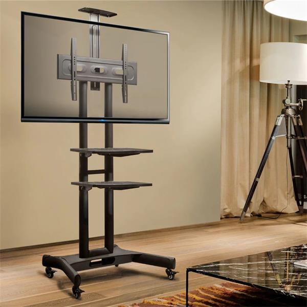 Image du produit Onkron TV mobilný stojan pre 40-70", police, výškovo nastaviteľný, čierny (70", 45 kg)