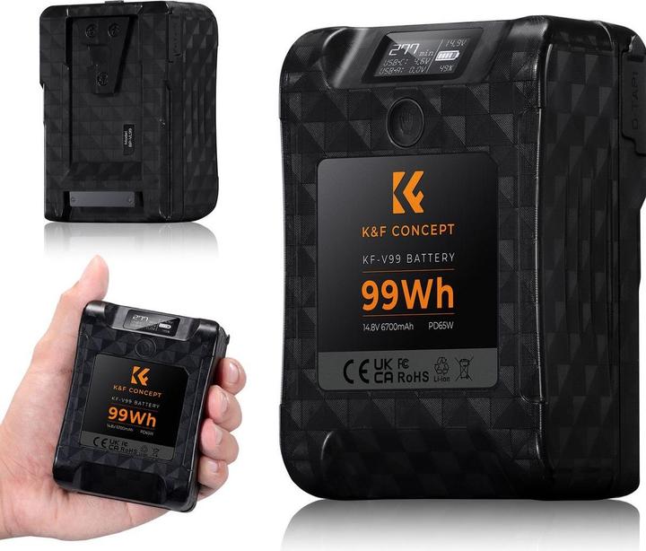 Produktbild K&F Concept Mini V-Lock Battery (Kamera Akku)