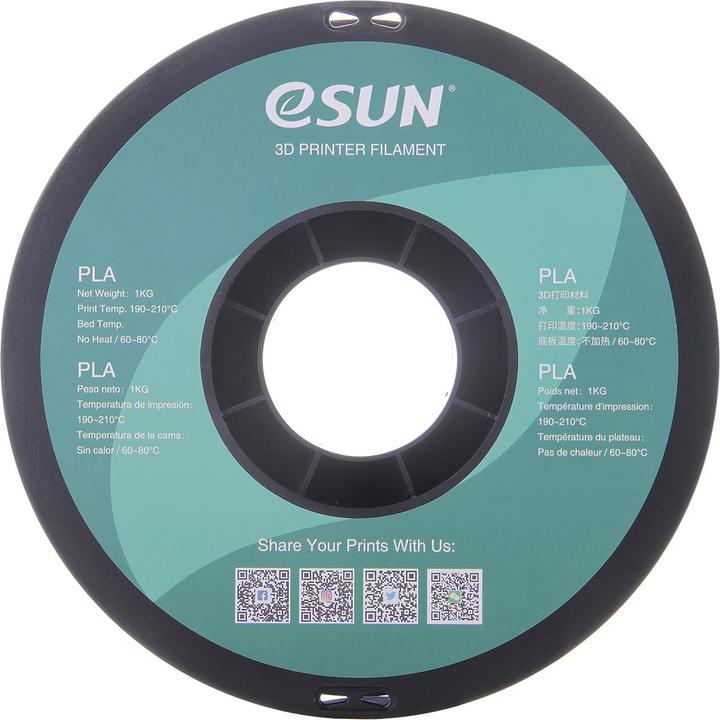 Produktbild eSUN PLA Transparent (PLA, 1.75 mm, 1000 g, Transparent)