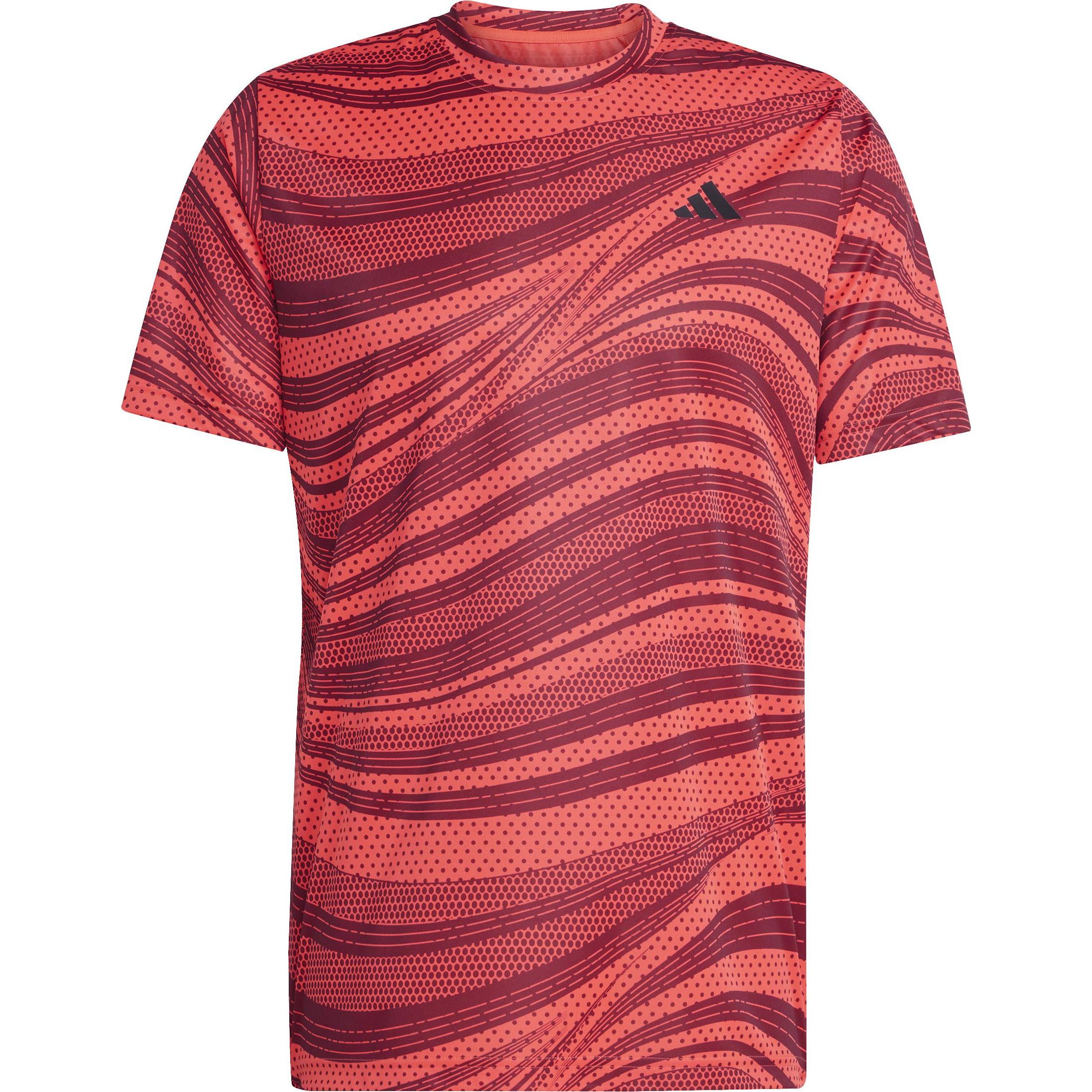 adidas, Herren, Sportshirt, Club Graph (M), Rot, M
