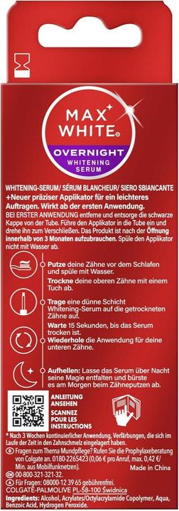 Immagine prodotto Colgate Max Whi Ult Overni Whi Ser 2.5ml (2.50 ml, Crema sbiancante)