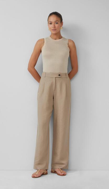 Image du produit S.Oliver Hose Relaxed-Fit-Hose aus Leinenmix mit Extra Wide Leg (40)