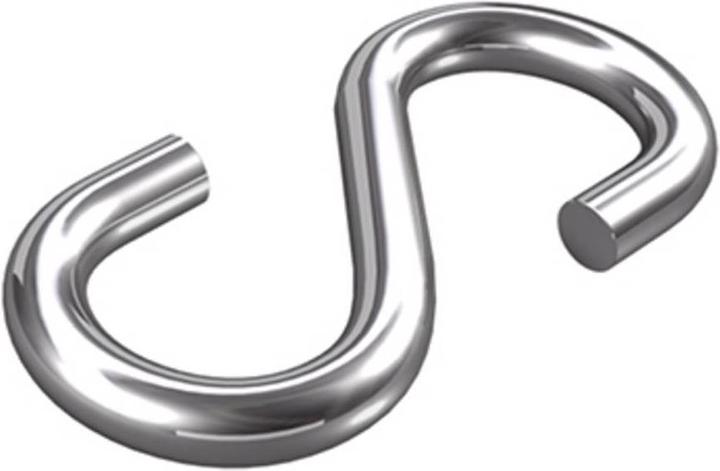 Dörner + Helmer Crochet en S N/A 32 mm Acier inox A2 20 pcs (20 Vis par pièce)