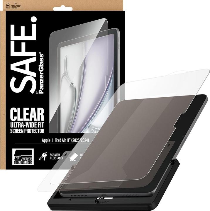 Produktbild PanzerGlass SAFE. Screen Protector iPad Air 11" (2024-2025) Ultra-Wide Fit (1 Stk., Apple iPad Air 11 2024, Apple iPad Air 11 2025)