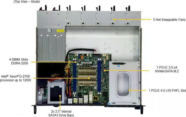 Produktbild Supermicro Server IoT SuperServer SYS-110D-8C-FRAN8TP