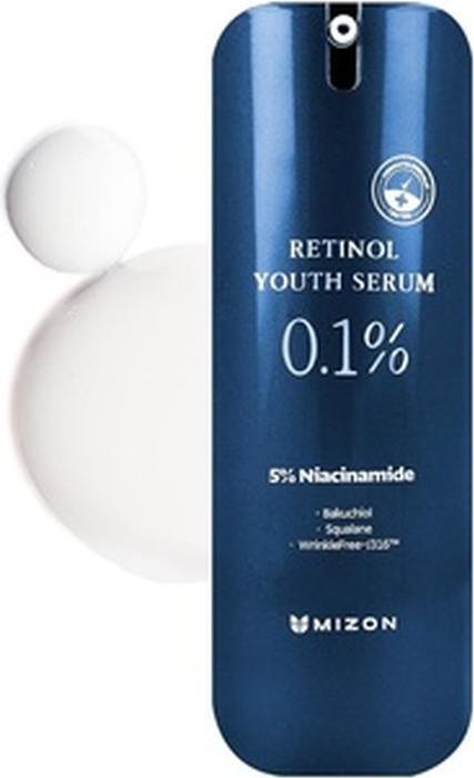 Actual product image Mizon Retinol Youth 0.1% Retinol Serum with Wrinkle Care, Bakuchiol, Peptides, and Niacinamide 0.99 (28 ml)