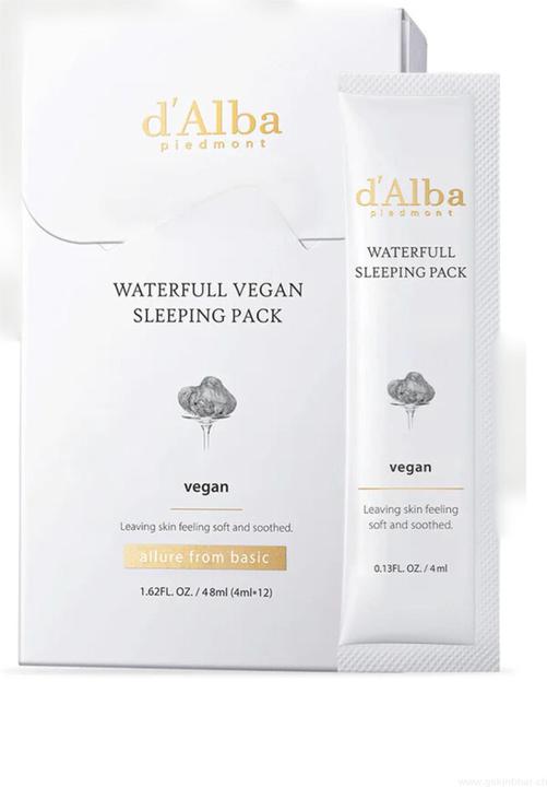 Actual product image d'Alba Italian White Truffle Waterfull Vegan Sleeping Pack (48 ml)