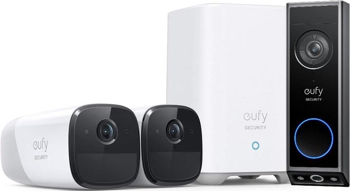 Actual product image eufy EufyCam 2 Pro and E340 Video Doorbell Bundle (2560 x 1440 Pixels)