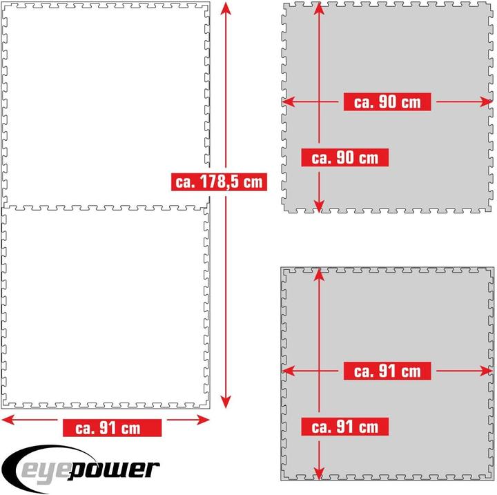 Produktbild Eyepower 1.6qm Kampfsportmatte, 4cm (4 cm)