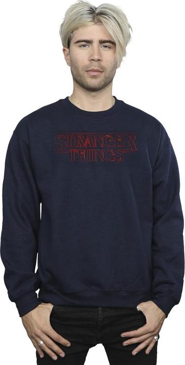 Actual product image Netflix Mens Stranger Things Glow Logo Sweatshirt (3XL)