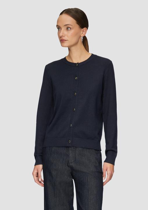Produktbild S.Oliver Strickjacke Strickjacke aus Viskosemix mit dekorativen Knöpfen (34)
