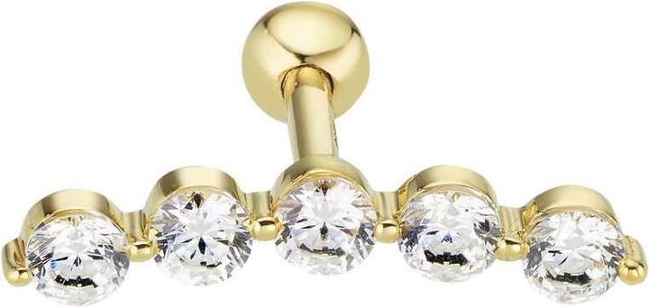 Immagine prodotto Bijouteria Gioielli per l'orecchio d'oro (Oro 14K, Zirconia premium)