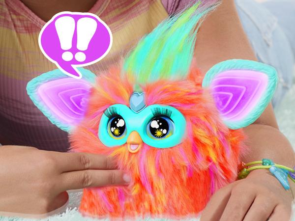 Productafbeelding Furby interactief pluchen speelgoed (oranje) - Italiaanse stemuitvoer (15 cm)