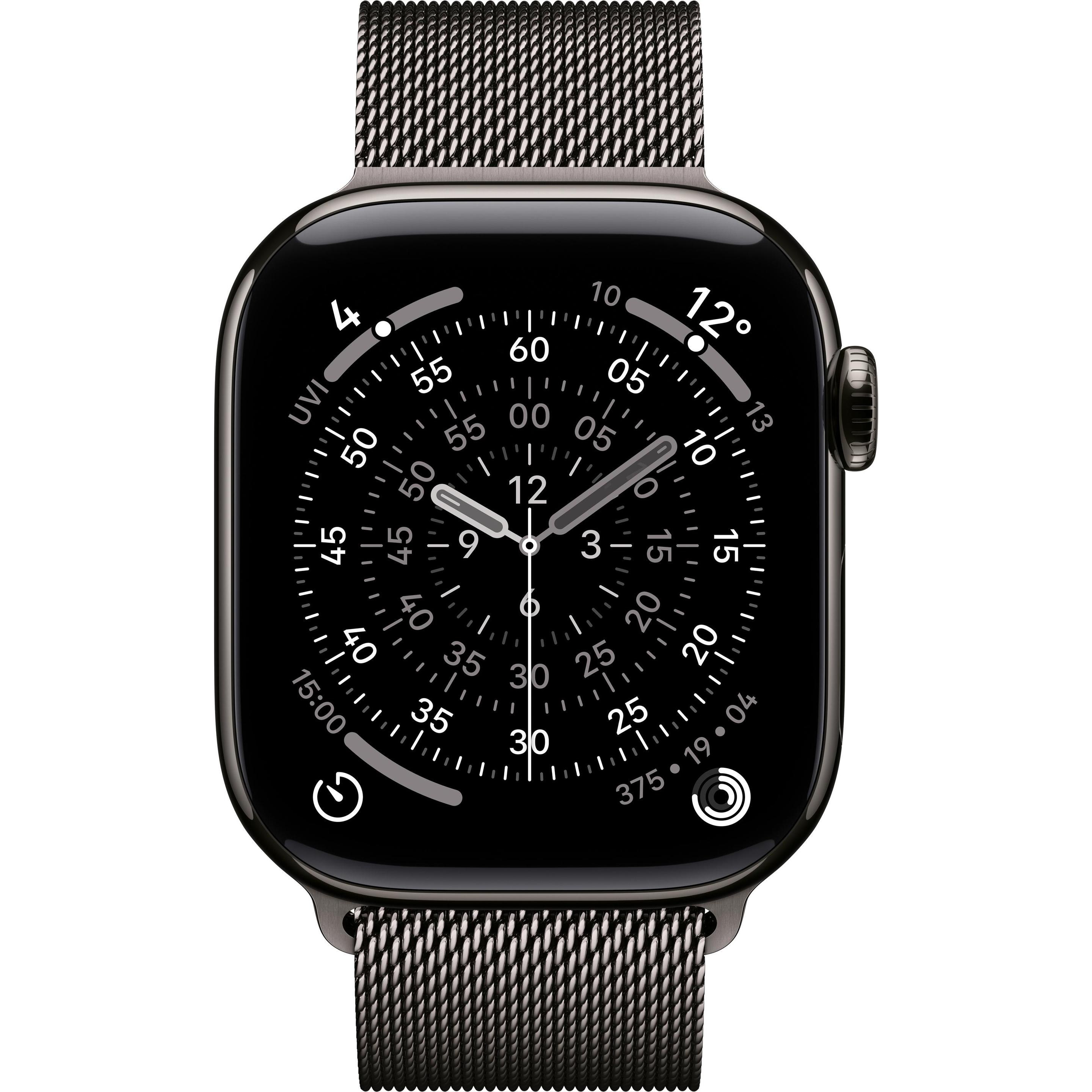 Apple Milanese Loop (42 mm, Edelstahl), Uhrenarmband, Grau