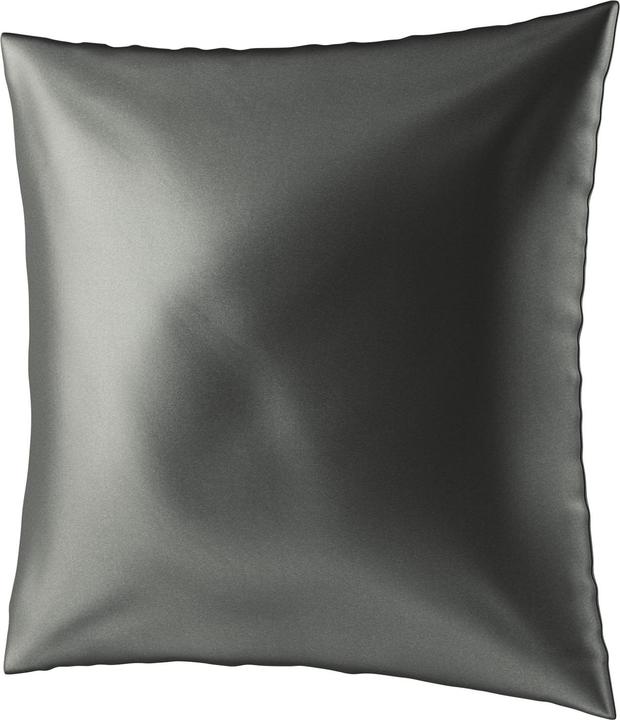Productafbeelding Ailoria BEAUTY SLEEP Zijden Rits Kussensloop (65x65) (antraciet) (Kussenhoes, 65 x 65 cm)