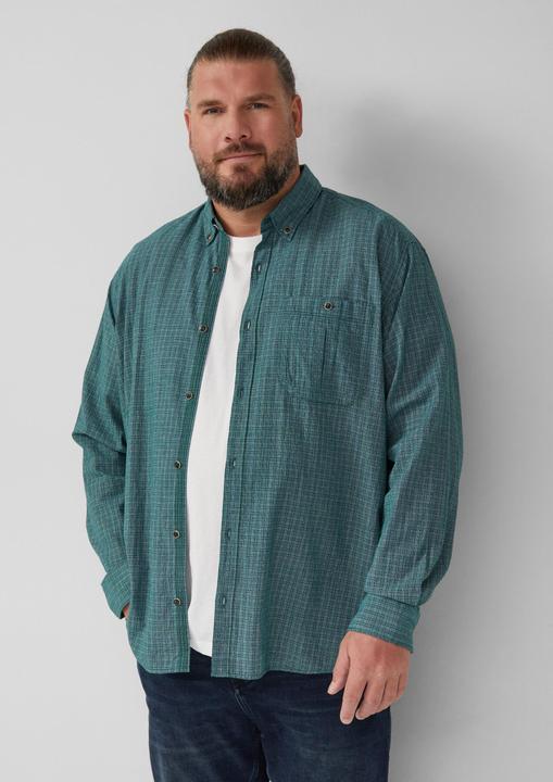 Immagine prodotto s.Oliver Hemd Regular Fit: Gewaschenes Hemd mit Karomuster (5XL)