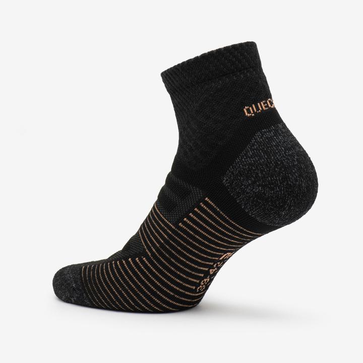 Produktbild Quechua Wandersocken halbhoch 2 Paar - Hike 900 schwarz (35 - 38)