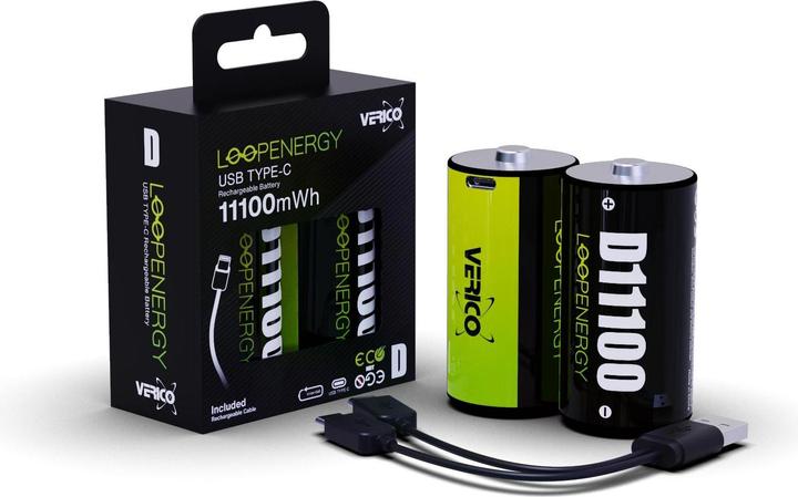 Actual product image Verico LoopEnergy (2 pcs., D, 7400 mAh)