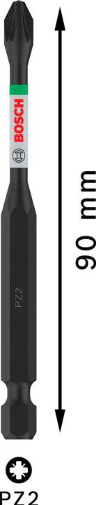 Actual product image Bosch Professional Zubehör PRO Impact Bit (PZ2)