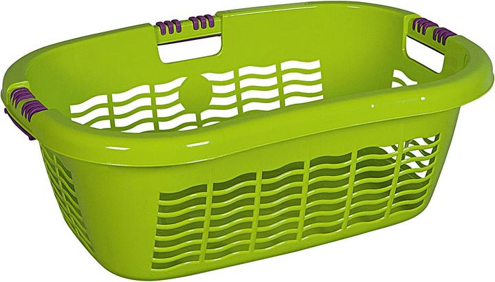 Lockweiler Laundry basket Ergo with soft handle 65x45x25cm lime