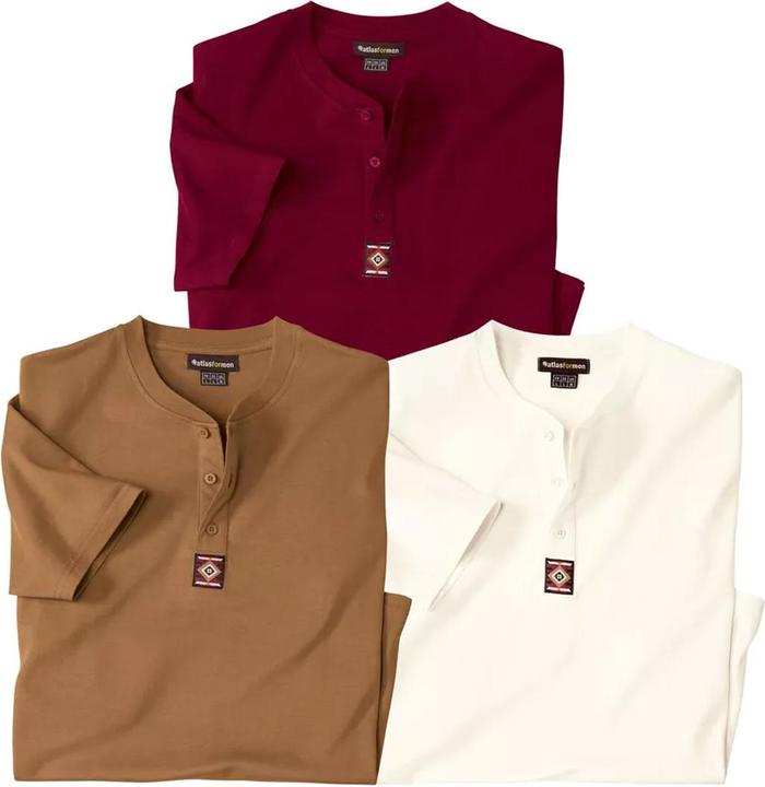Immagine prodotto Atlas For Men Maglietta Collo con Bottoni Uomo Misura Confezione 3 (3XL)