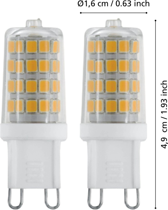 Produktbild EGLO Leuchtmittel (G9, 3 W, 320 lm, 2 x, F)