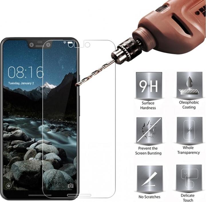 Actual product image Screenguard Google Pixel 3 XL bulletproof glass protective film Case Friendly Design (1 Piece, Google Pixel 3 XL)