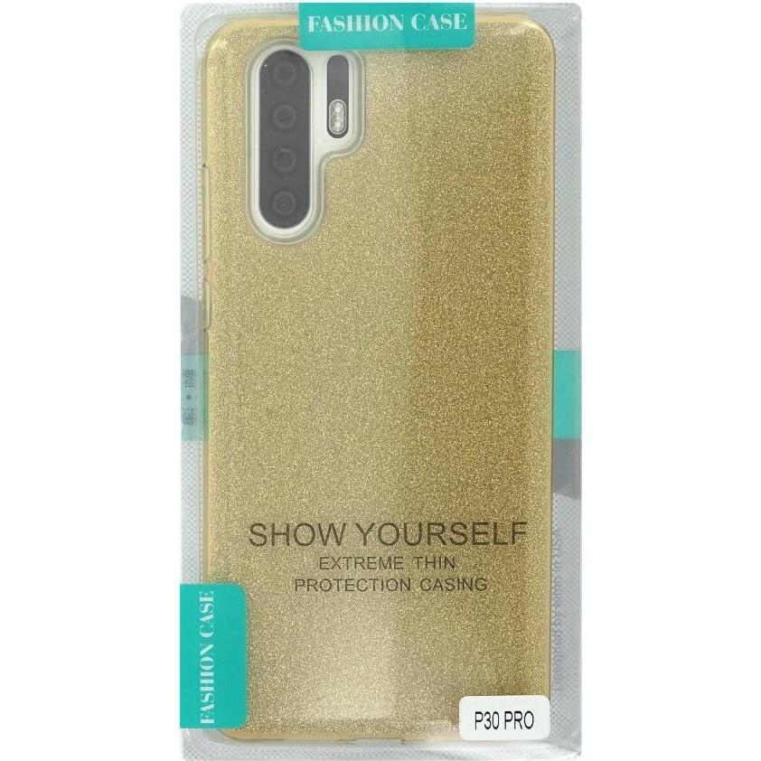 Thumbnail - OEM Silicon Case Glittery für Huawei P30 Pro gold (Huawei P30 Pro), Smartphone Hülle, Gold
