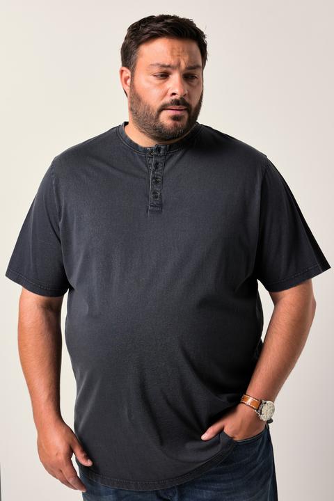Produktbild Men+ Henley, Halbarm, Ausschnitt mit Knopfleiste, Vintage Look (XL)
