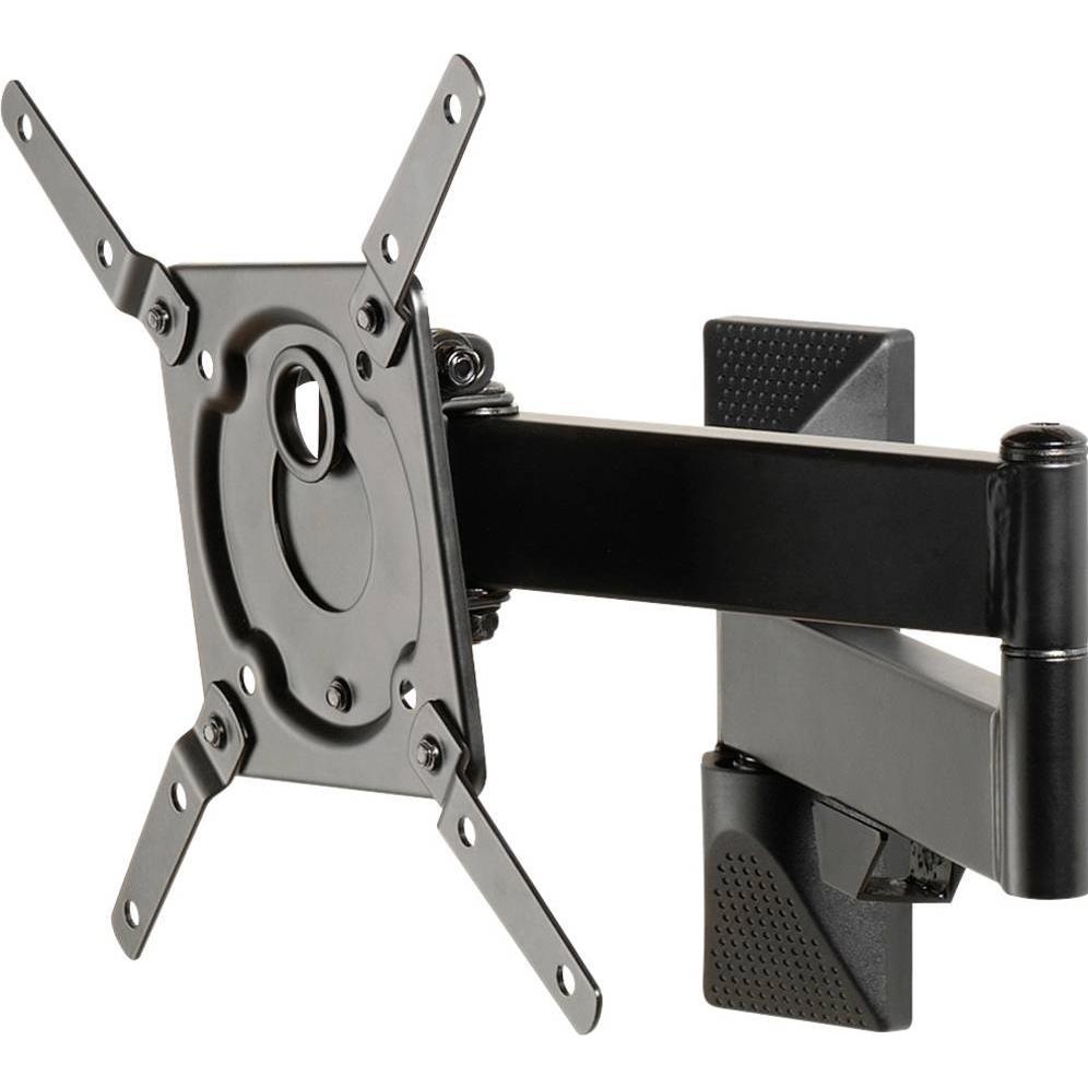 Vivanco TV Halter Schwenk-S bis 43 39773 75x75 bis 200x200 Schwenkbar 2 Arm (43", 25 kg), TV Wandhalterung, Schwarz