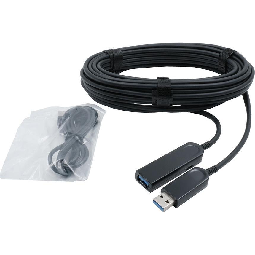 Exsys GmbH USB 3.2 Gen1 AOC Fiber Kabel, 20m (20 m, USB 3.2 Gen 1), USB Kabel