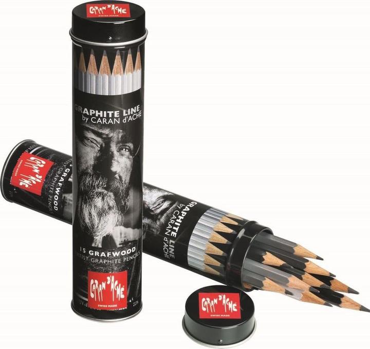 Actual product image Caran d'Ache Grafwood (0.50 mm, B, F, H, 2H, 5B, 4h, 6B, 2B, 7B, 4B, 3H, 3B, HB, 8B, 9B, 15 x)