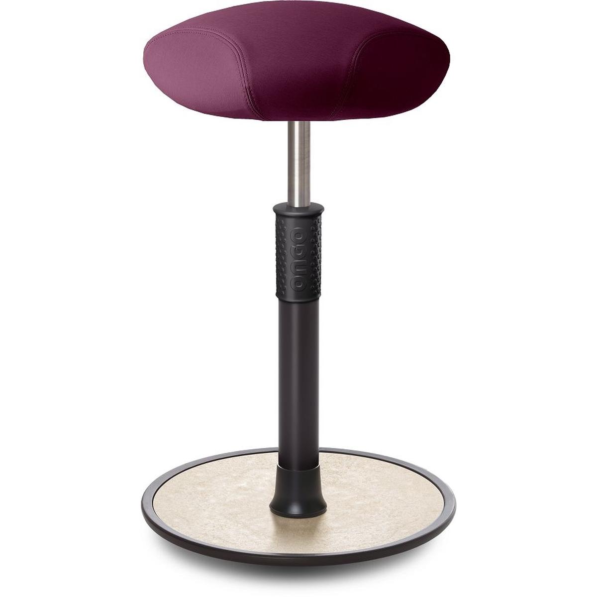 Ongo, Bürostuhl, Sitz- Stehhocker Free Tall Triangel skai Nature Base Lila schwarz /cremeweiss