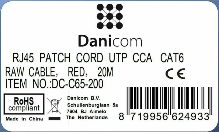Produktbild Dsit CAT 6 Netzwerkkabel U/UTP (CAT6, 20 m)