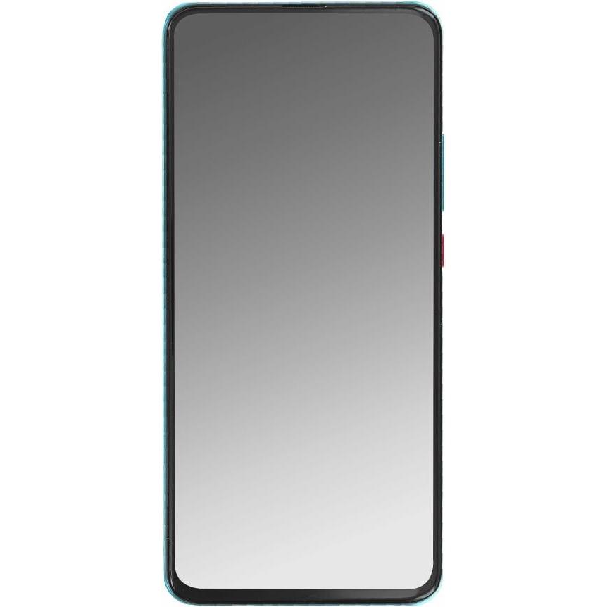 OEM Display-Einheit + Rahmen für Poco F2 Pro neon blue (Display, Xiaomi Poco F2 Pro), Mobilgerät Ersatzteile, Blau