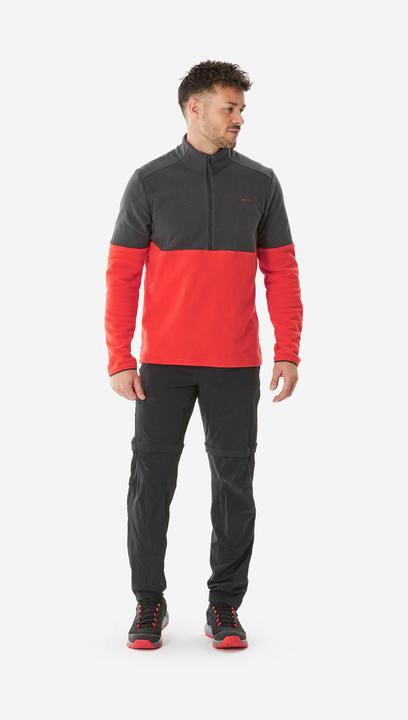 Produktbild Quechua Fleecepullover Herren Wandern - MH 500 rot (4XL)