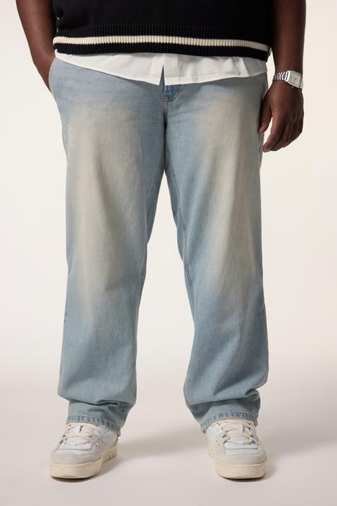 Actual product image Sthuge jeans, baggy fit, 5-pocket, bleached denim, up to size 72 (70)