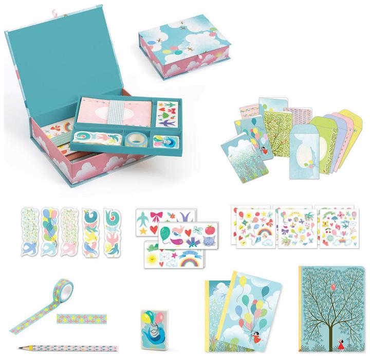 Actual product image Djeco Stationery box Charlotte
