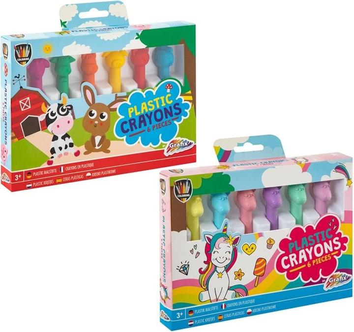 Produktbild Sombo Plastikmalstifte ass (6x)