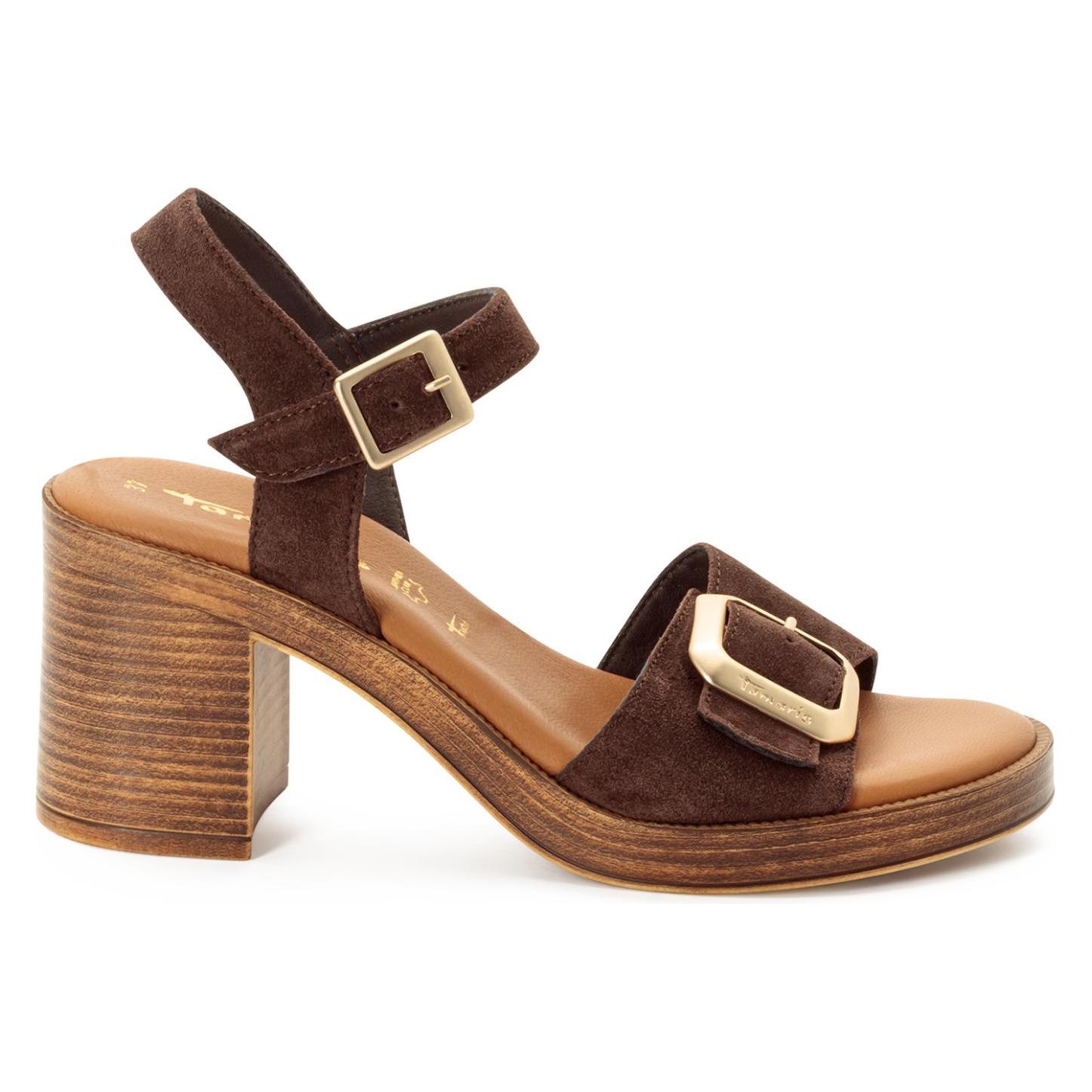 Tamaris, Damen, Sandalen, Sandalette, Braun, (37)
