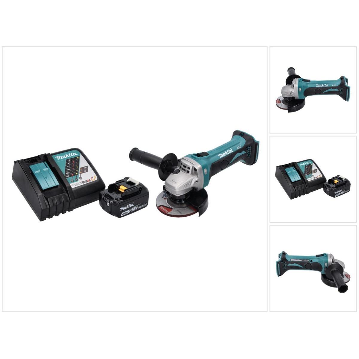 Makita, Winkelschleifer, DGA 452 RM1 Akku Winkelschleifer 18 V 115 mm + 1x Akku 4,0 Ah + Ladegerät (115 mm)