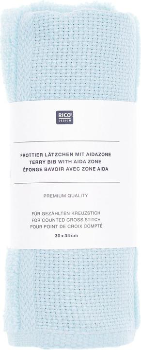 Produktbild Rico Design Lätzchen Hellblau, 30 x 34 cm