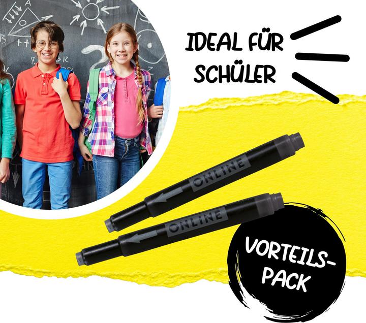 Produktbild Online Tintenpatrone 70033 Schwarz Löschbar (Tintenfass, Schwarz)