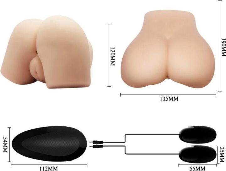 Productafbeelding Crazy Bull Realistische Anus En Vagina Met Vibratiehouding 4
