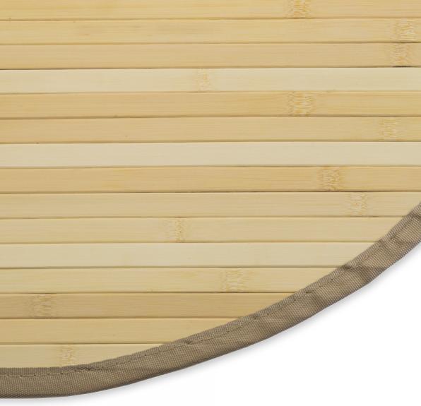 Actual product image Greendeco Bamboo mat 90cm round natural (90 x 90 cm)